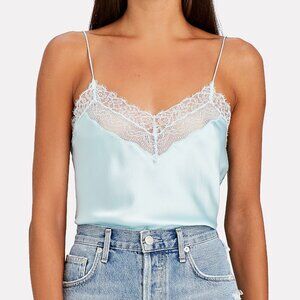 JONATHAN SIMKHAI Adriana Lace-Trimmed Silk Camisole